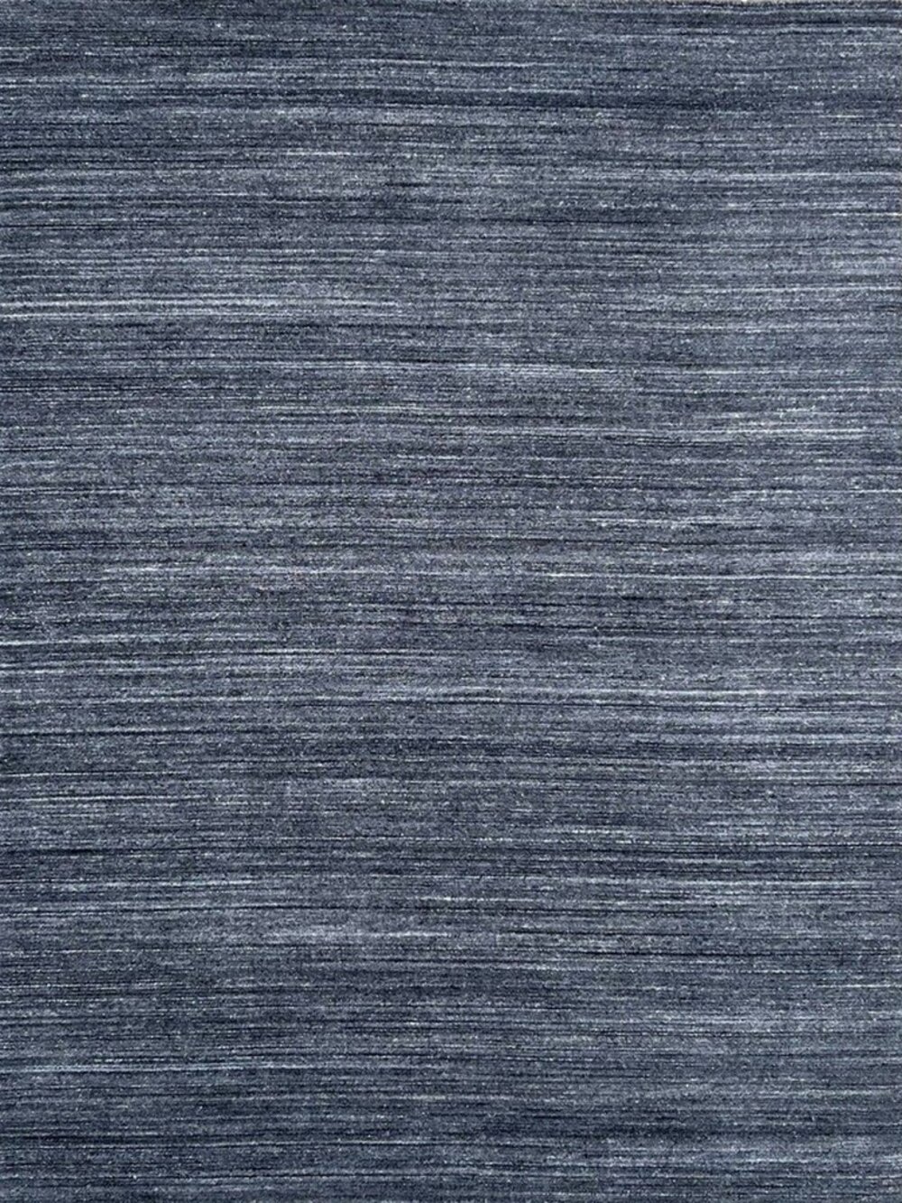 Charcoal Striped Handmade Wool Area Rug 4' x 6' Dark Gray Modern